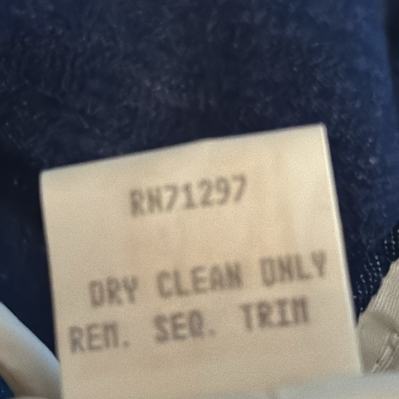 Vintage 1980s Loralie Denim Jean Mini Dress Size 10 Lace Beaded Sequins Country - Picture 9 of 10